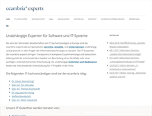 Tablet Screenshot of ecambria-experts.de